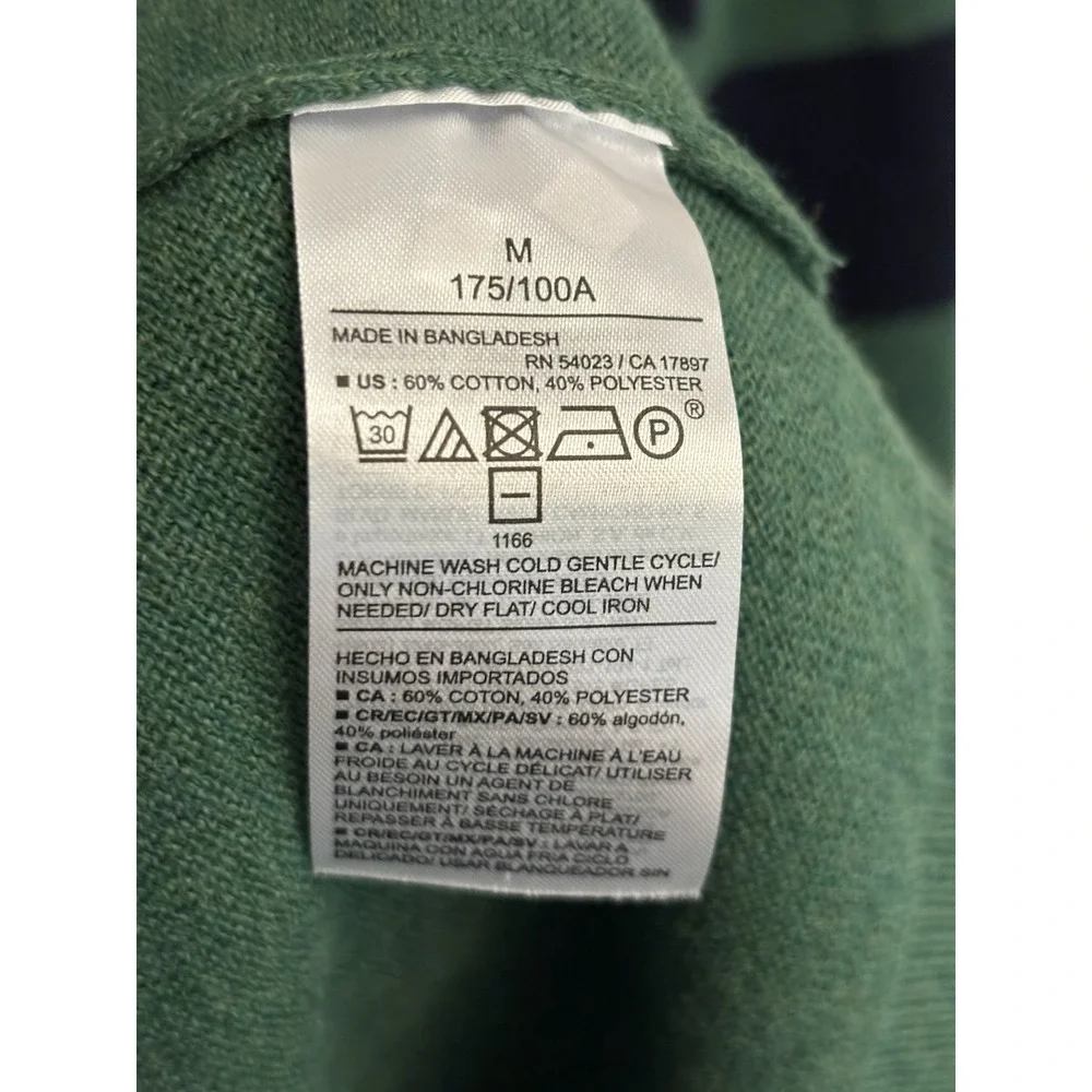 Old Navy Men's Green Navy Chest-Stripe‎ Crewneck Sweater Size M New $39.99